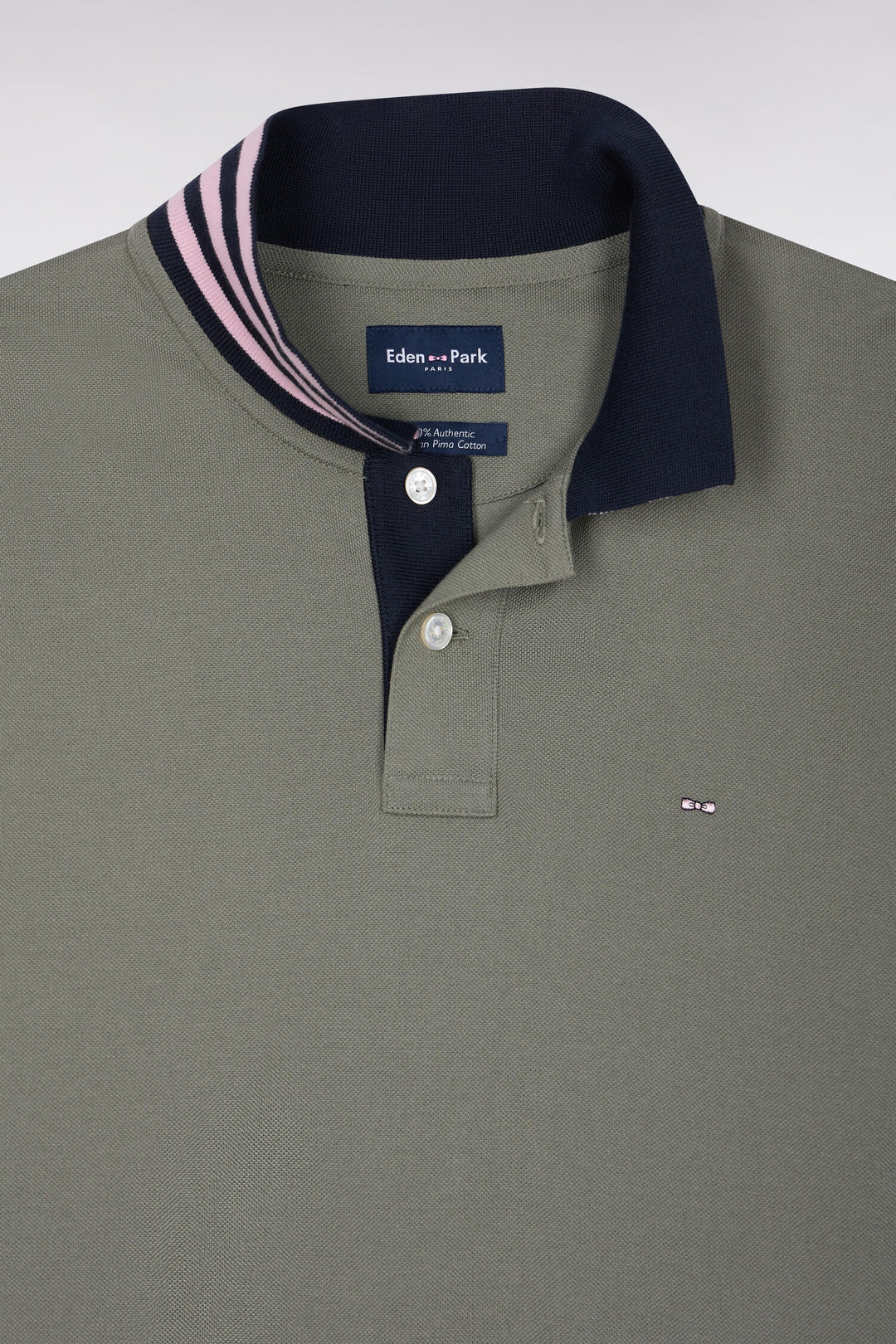 Eden Park Pima Cotton Polo Shirt, Khaki