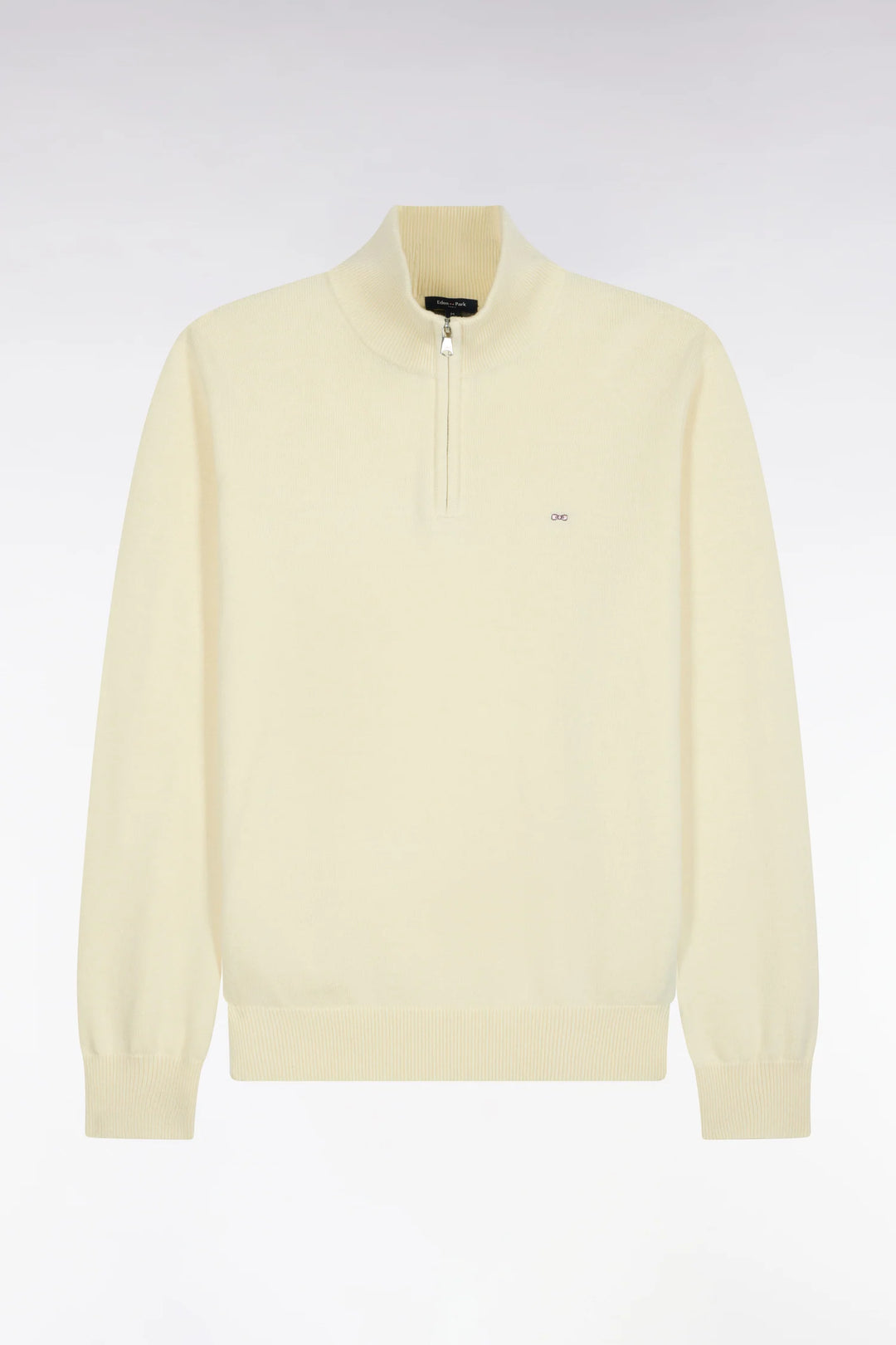 Eden Park Straight Cut Wool Trucker Neck Sweater, Cream