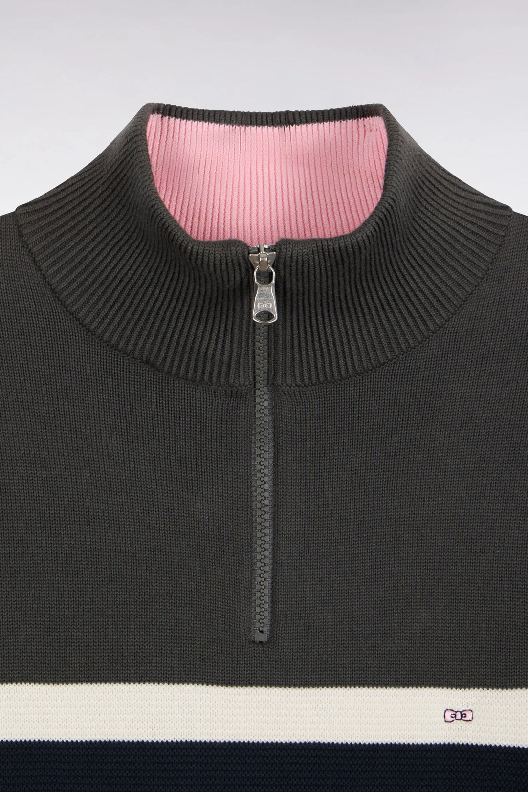 Eden Park Cotton Trucker Neck Sweater, Khaki