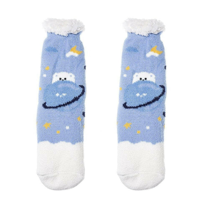 Nordic Character Thick Fluffy Socks