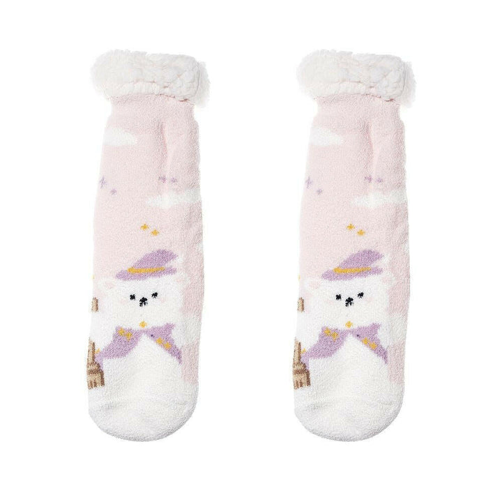 Nordic Character Thick Fluffy Socks