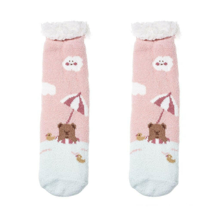 Nordic Character Thick Fluffy Socks