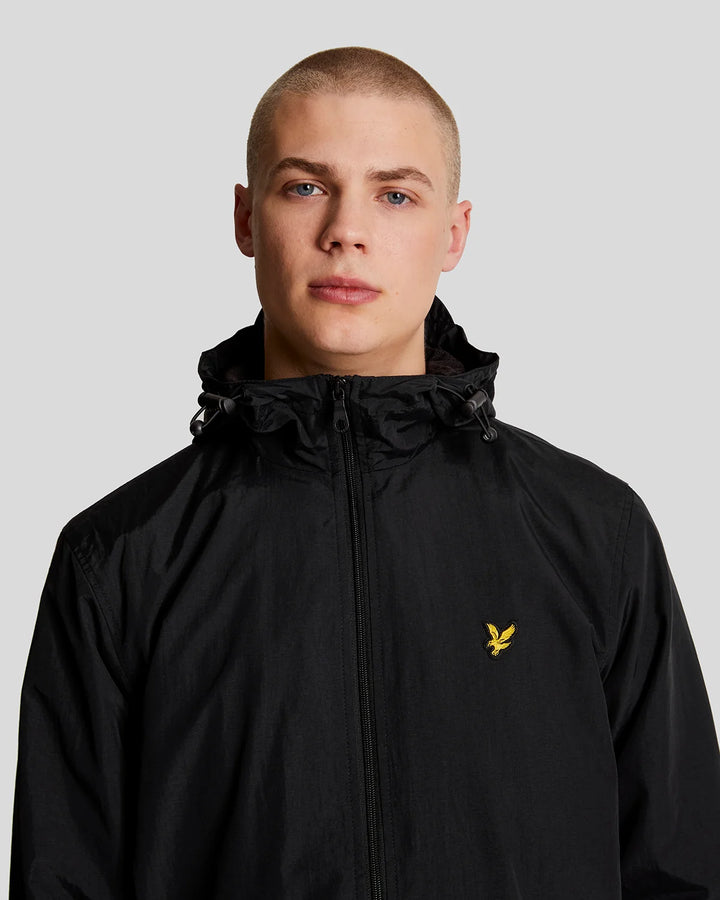 Lyle & Scott Water Resistant Hooded Jacket, Jet Black