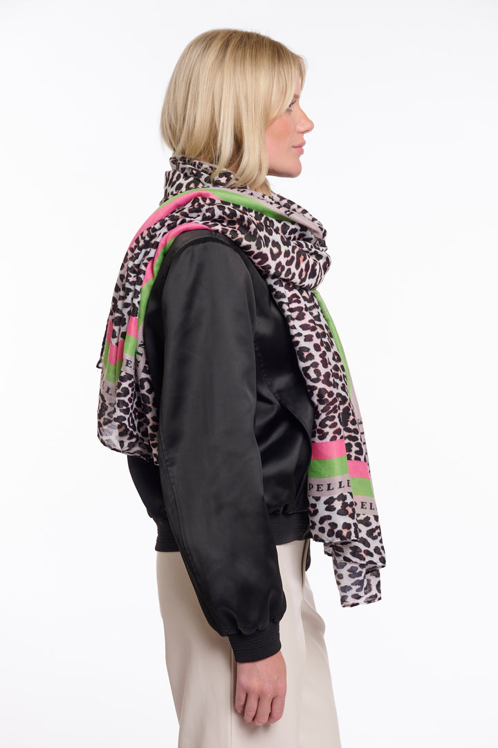 Rino & Pelle Klaartje Leopard Print Scarf