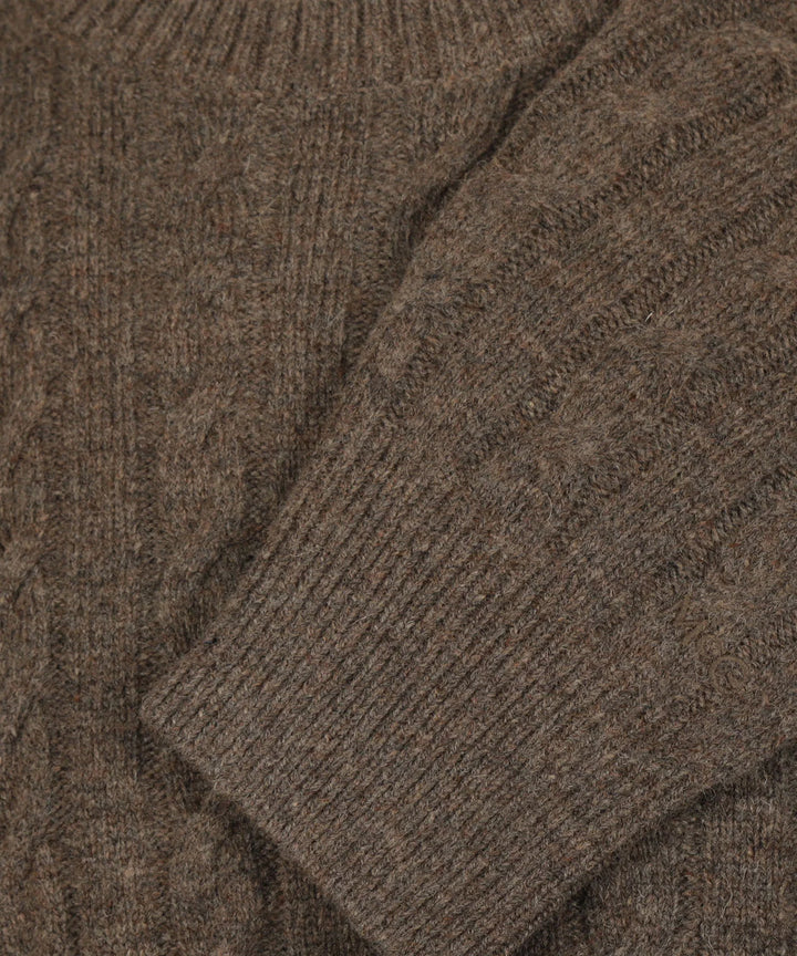 McGregor Lambswool Cable Knit Sweater, Brown
