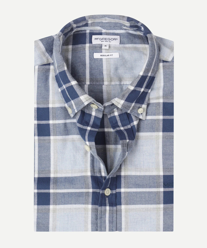 McGregor Melange Check Shirt, Light Blue
