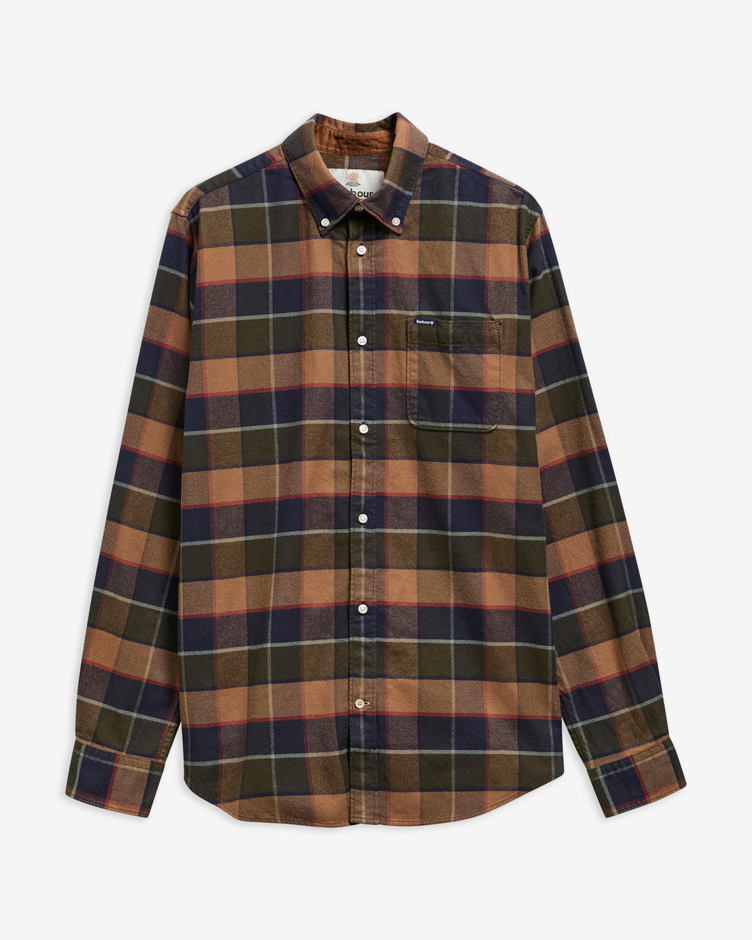 Barbour Valley Tailored Checked Shirt, Olive