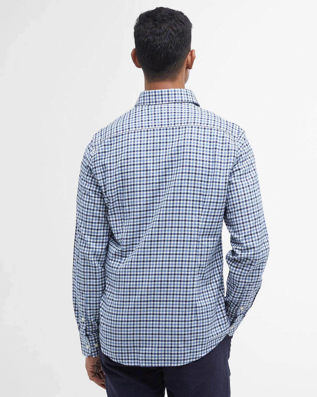 Barbour Finkle Tailored Gingham Shirt, Navy