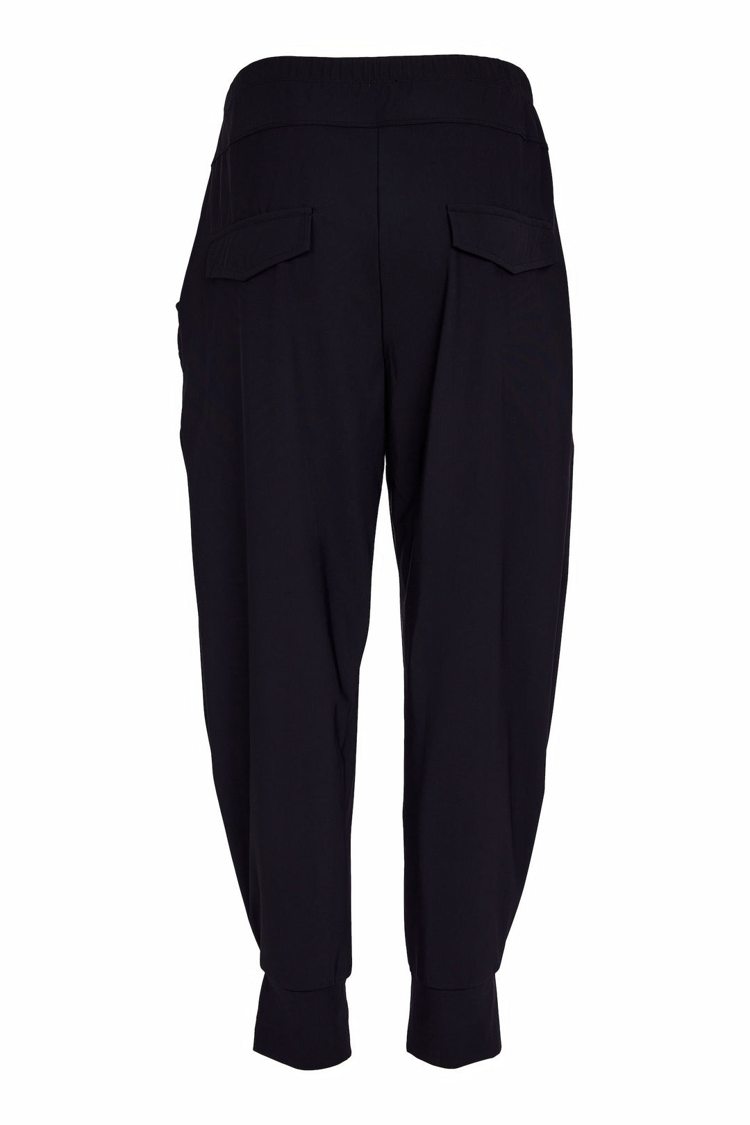 NAYA Black Cuff Travel Fabric Trousers