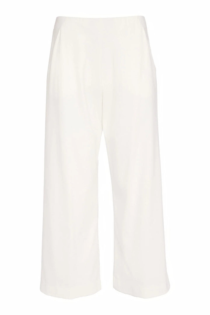NAYA Cream Wide Leg Soft Pull Up Trousers