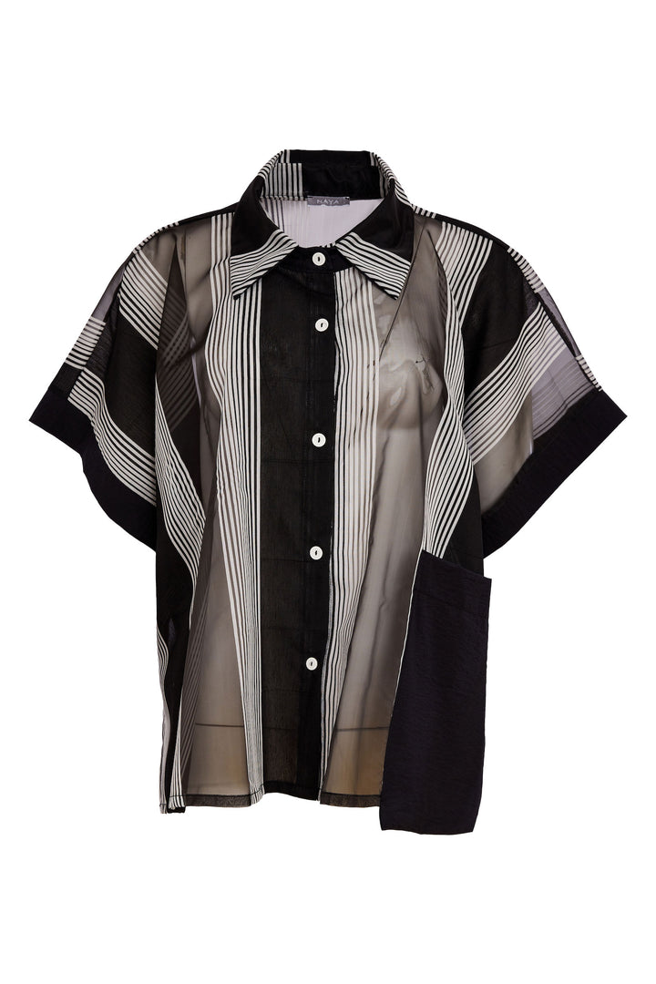 NAYA Stripped Organza Shirt
