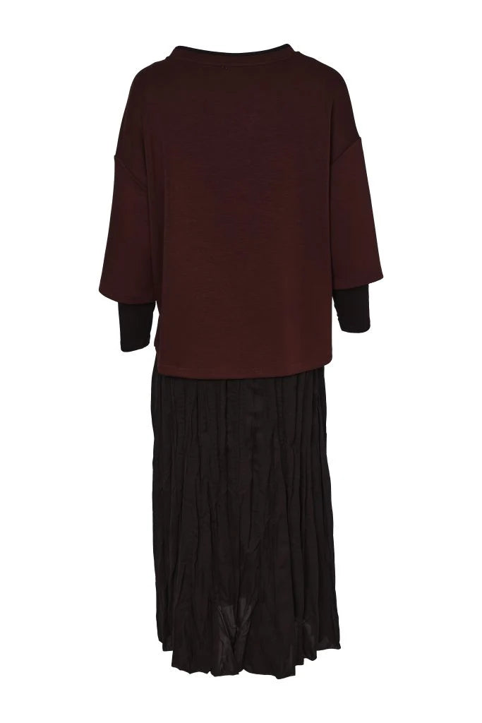 NAYA Two Piece Crushed Dress with Overtop