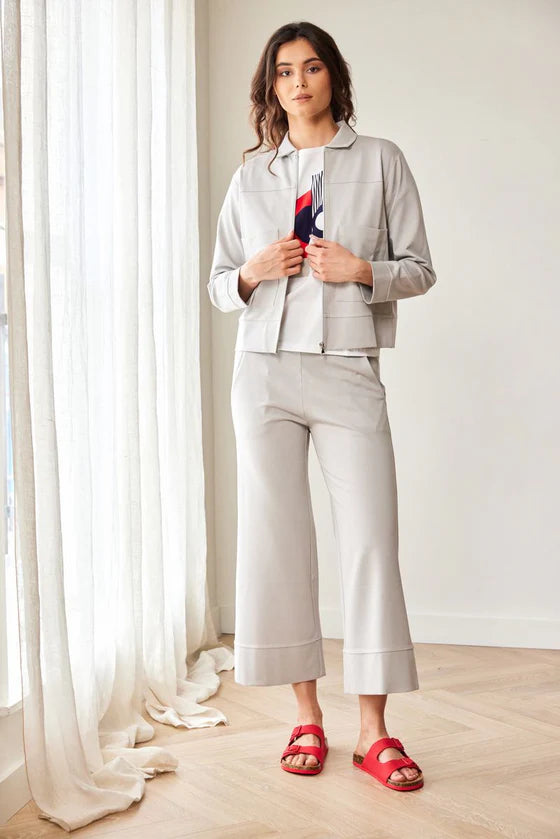 Peruzzi Sand Soft-Touch Deep Cuff Trousers