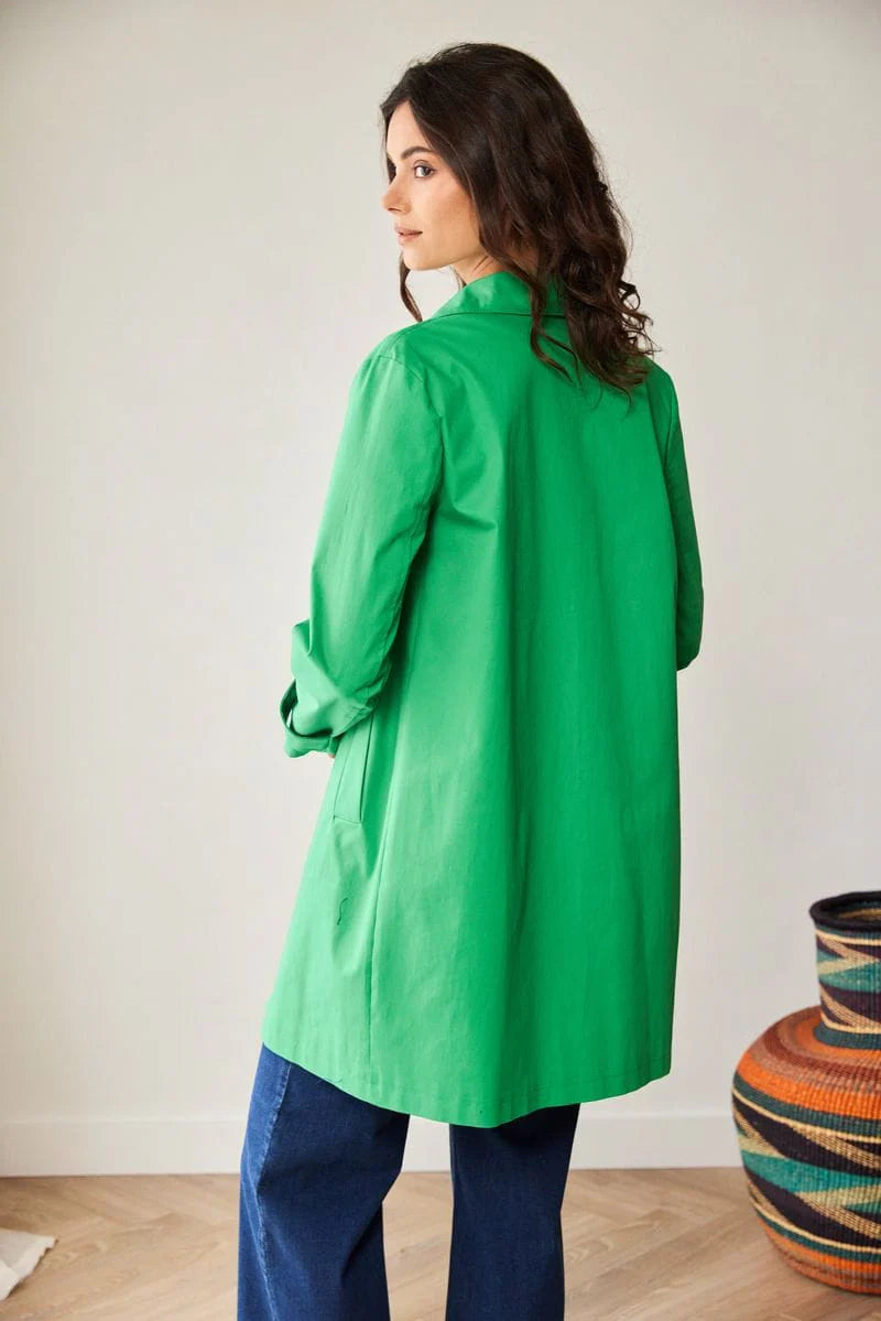 Peruzzi Green Mac Coat