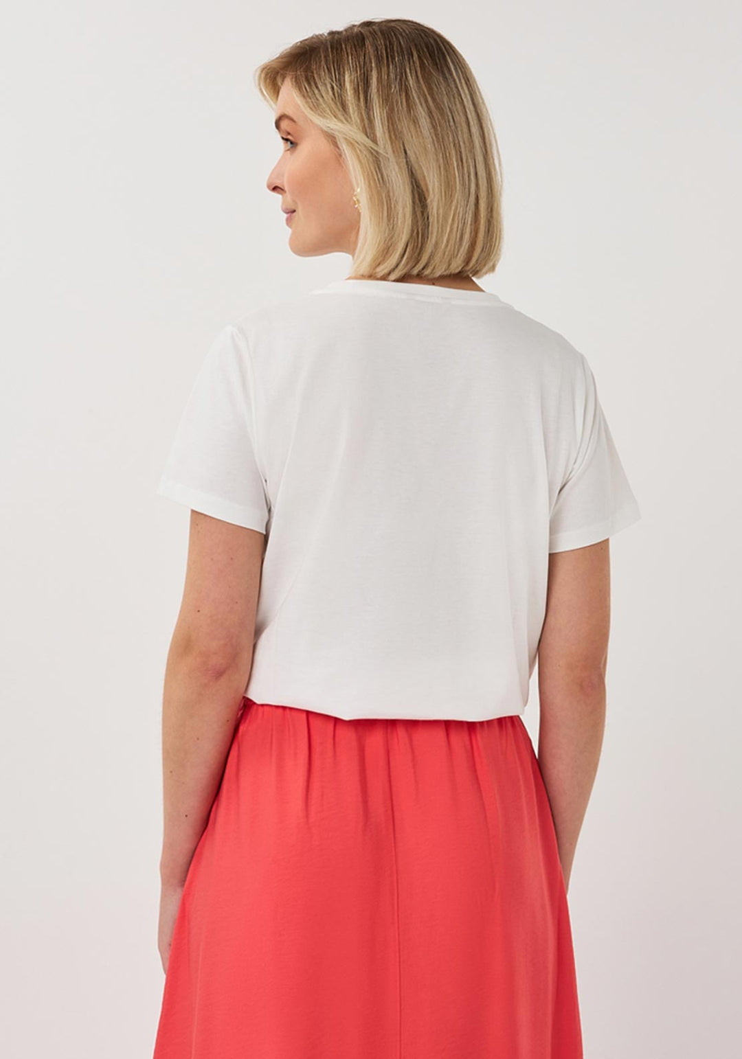 Esqualo Off White 'Paris' Printed Top