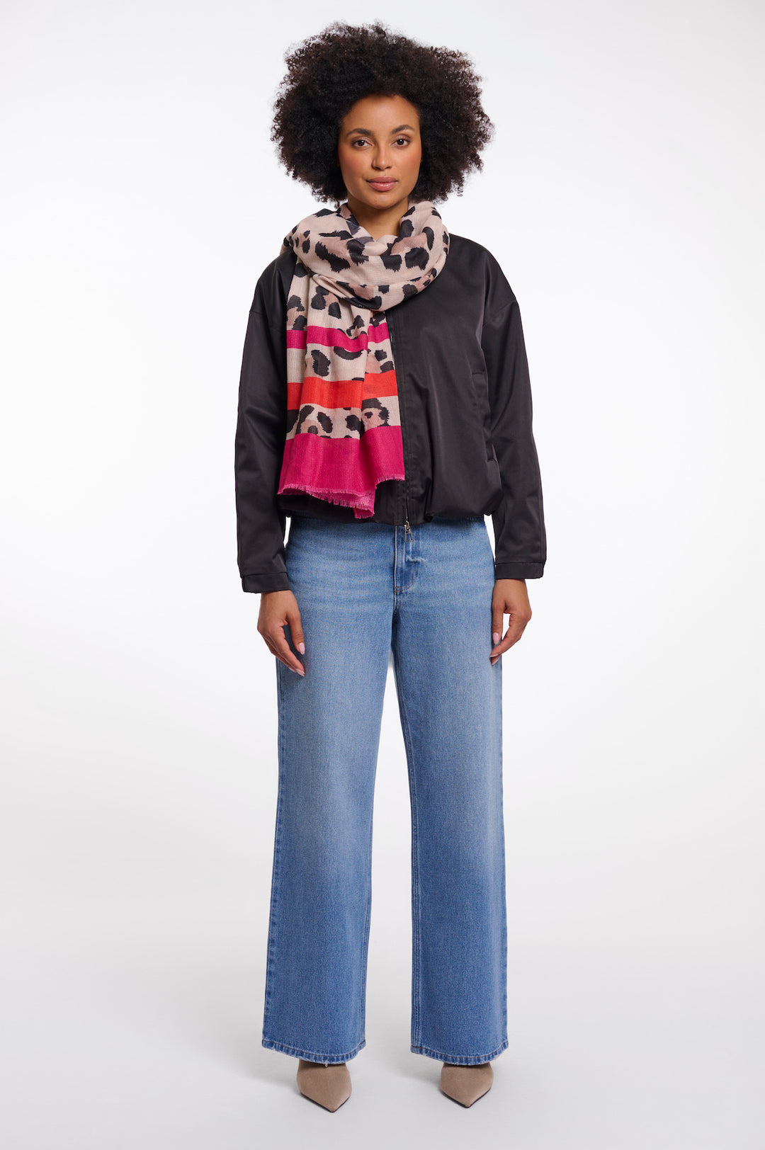 Rino & Pelle Sigrid Leopard Print Scarf