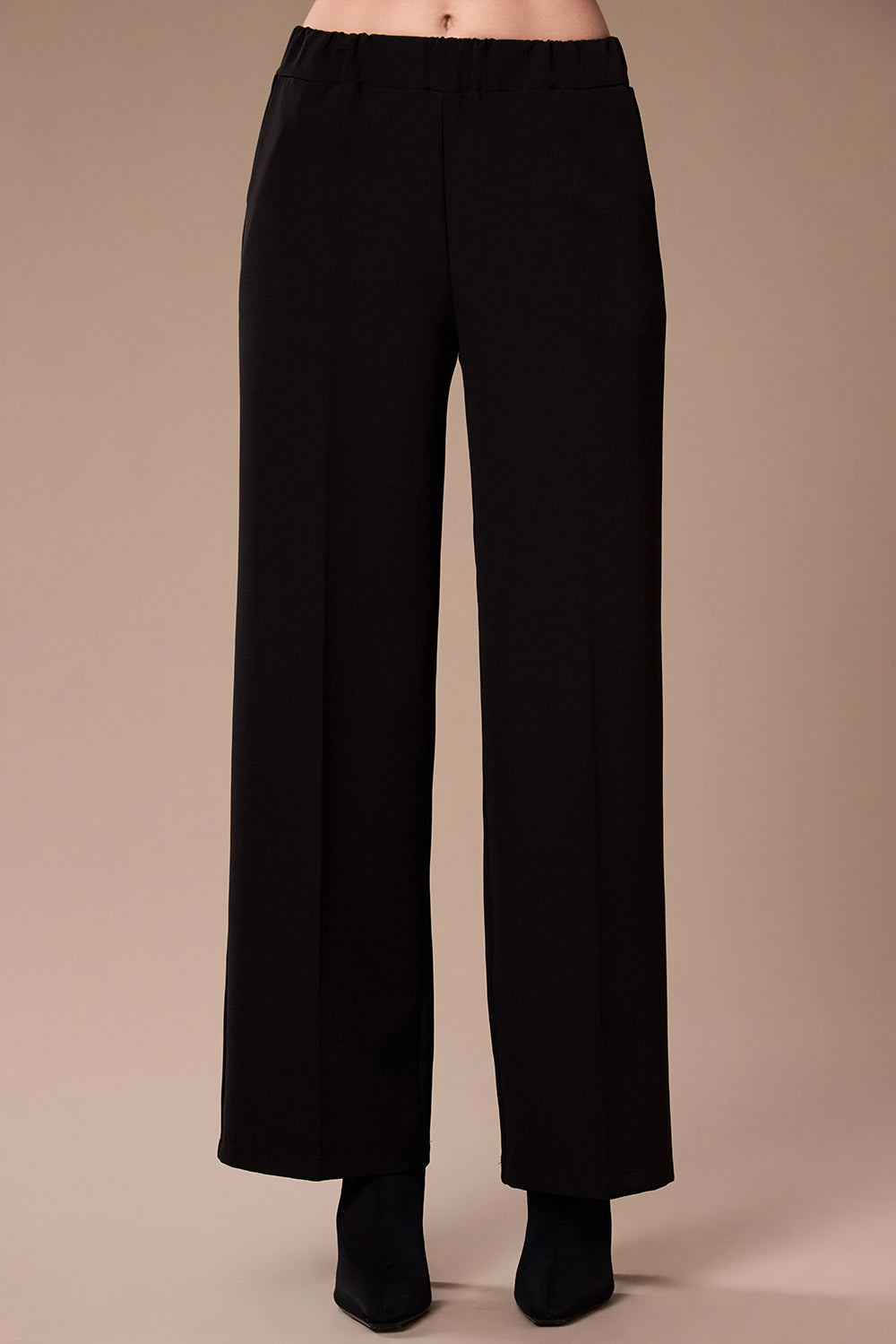 Peruzzi Fluid Wide Leg Trousers, Black