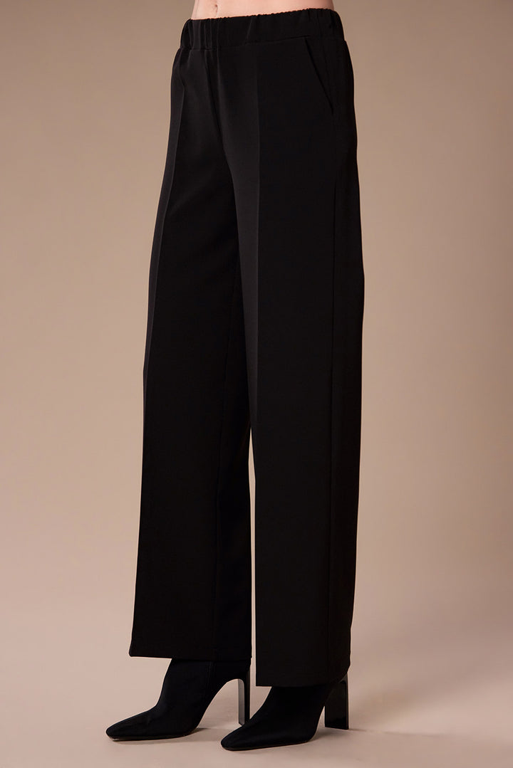 Peruzzi Fluid Wide Leg Trousers, Black