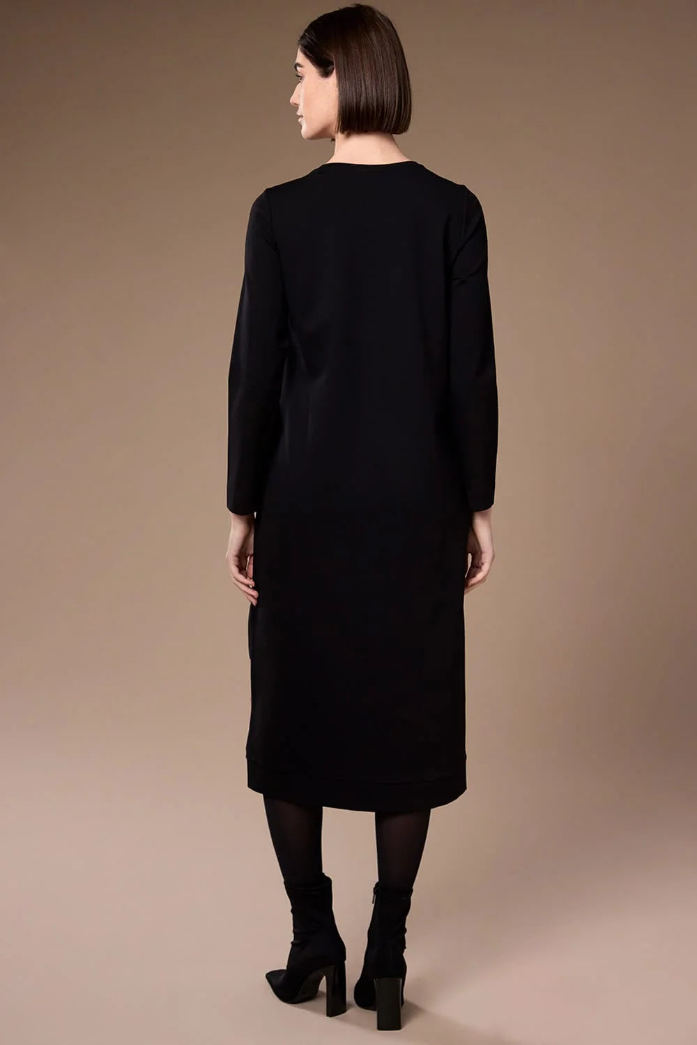 Peruzzi Panel Print Dress, Black