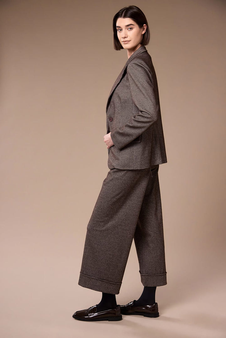 Peruzzi Mini Houndstooth Trousers, Brown