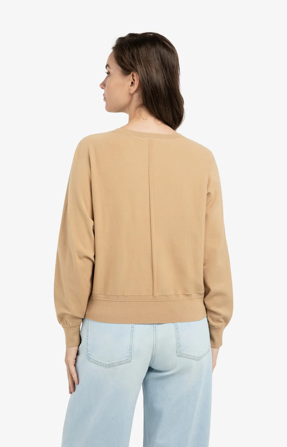 YAYA Tan Brown Batswing Sweater