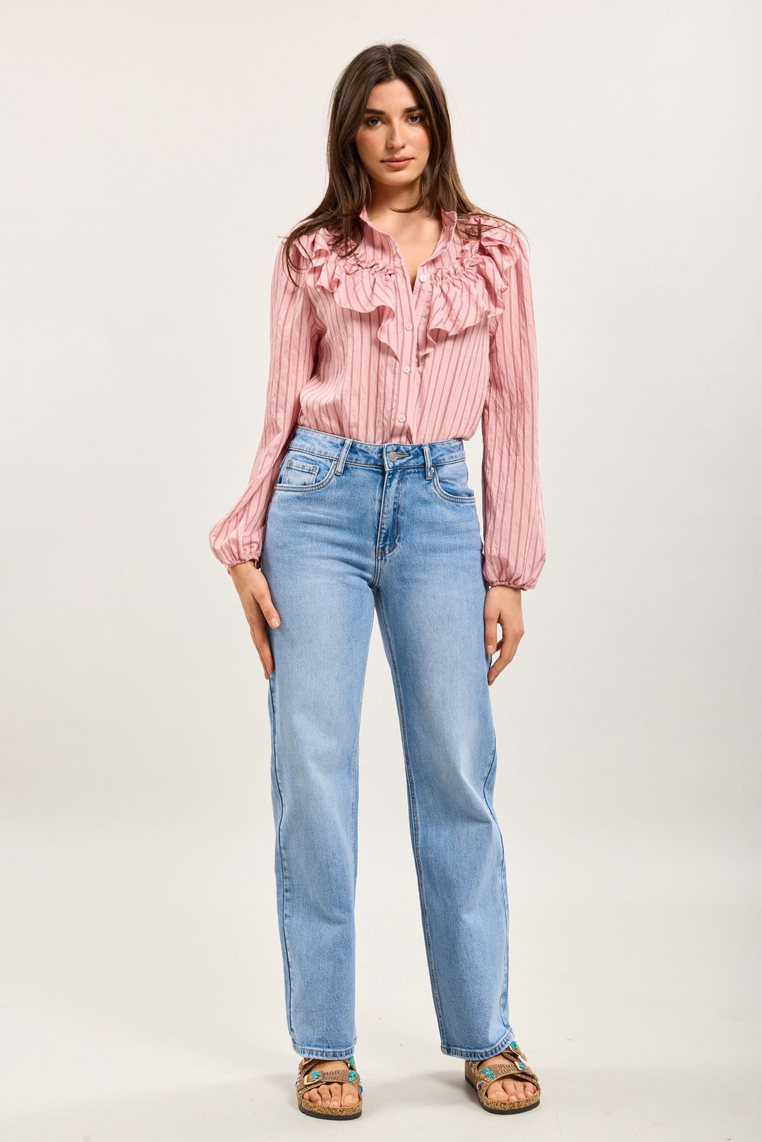 Toxik Blue Denim Stretch Flare Jeans