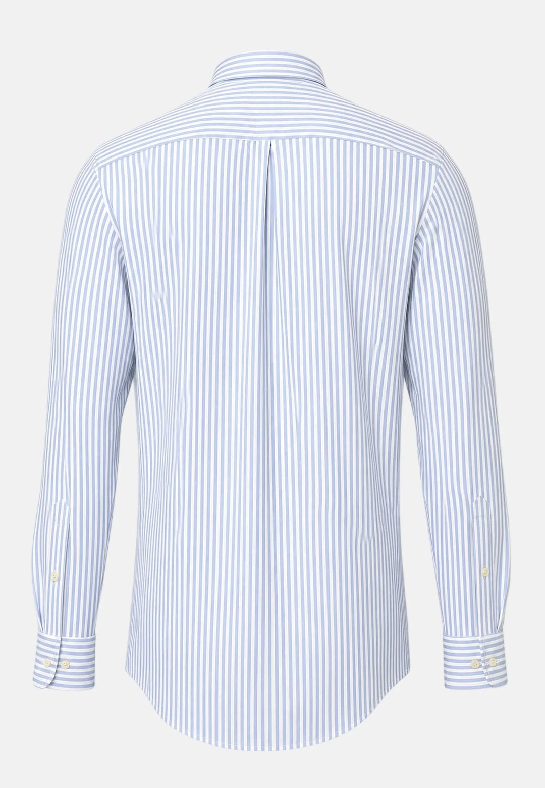 Fynch Hatton Poplin Stripe Button Down Shirt, Light Blue