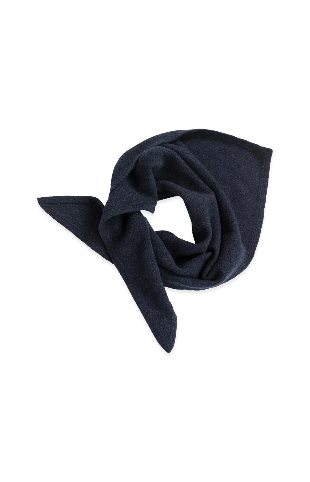 YAYA Knitted Triangle Scarf, Cat Black Melange