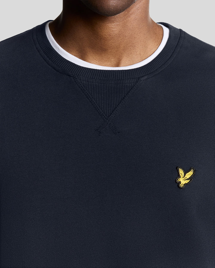 Lyle & Scott Cotton Crew Neck Sweatshirt, Dark Navy