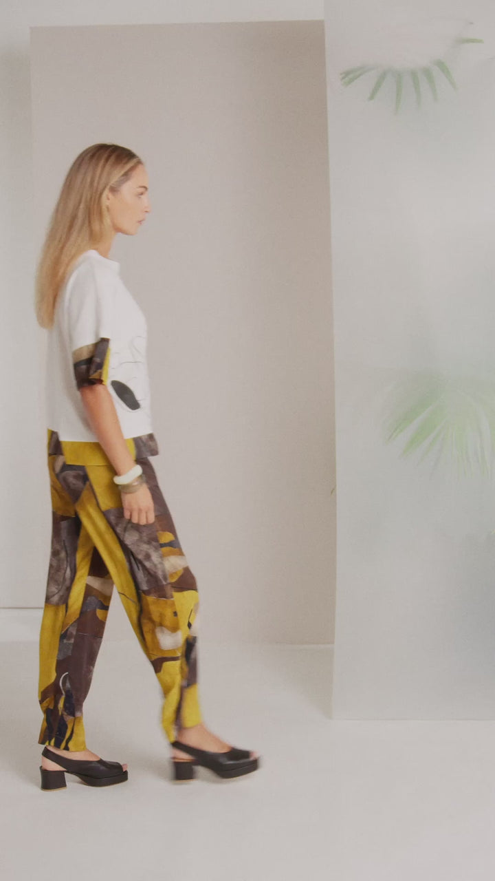 NAYA Oasis Placement Print Top