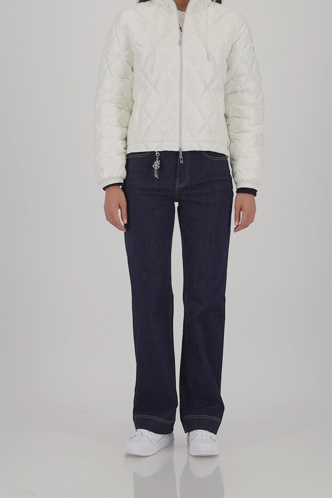Monari Off White Quilted Jacket