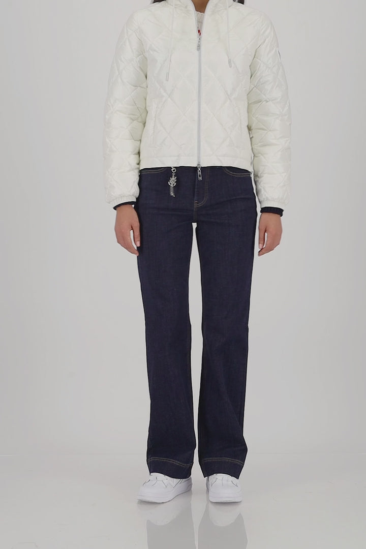 Monari Off White Quilted Jacket