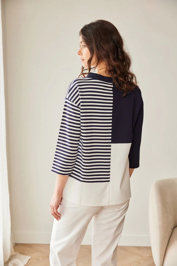 Peruzzi Stripe Block Top