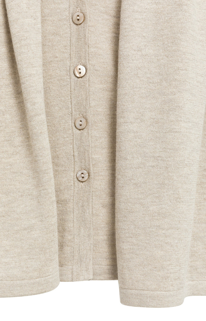YAYA Sleeveless Cardigan, Double Layer & Buttons, Grey